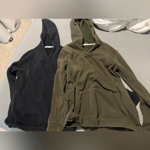 Olive and Black Women's Hoodies